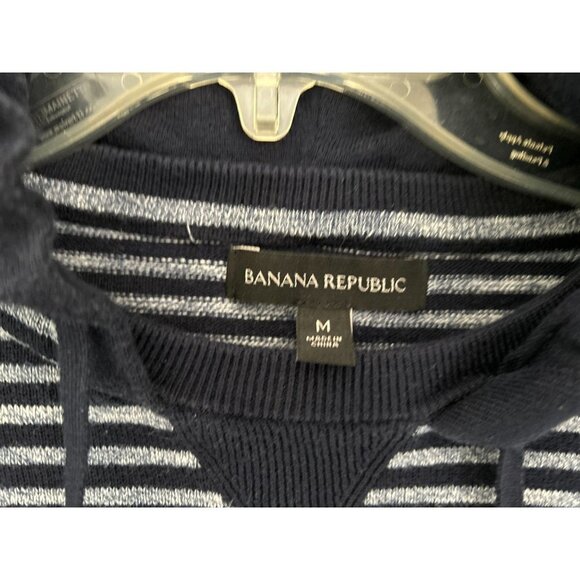 Banana Republic Pullover Hoodie Striped Sweatshirt Pullover - Picture 5 of 6